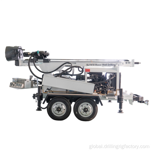 Well Diesel Oil Rig Drilling Machines Trailer Mounted diesel Water Well Drill Rigs Manufactory